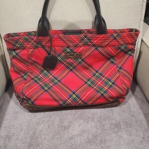 Dooney And Bourke Plaid Tote Bag